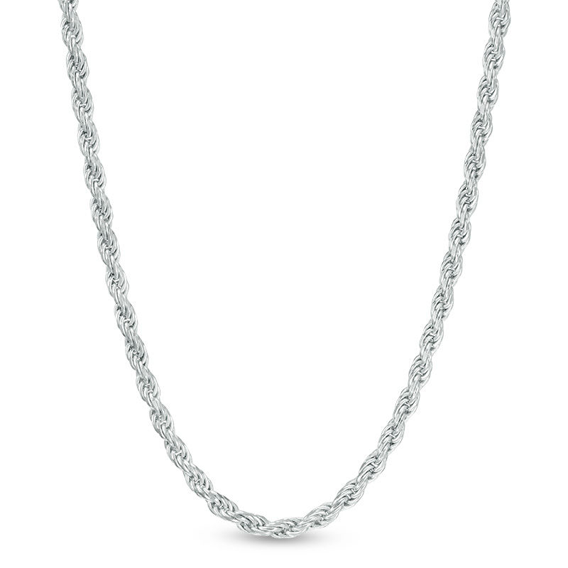 3mm Rope Chain in Sterling Silver Silver