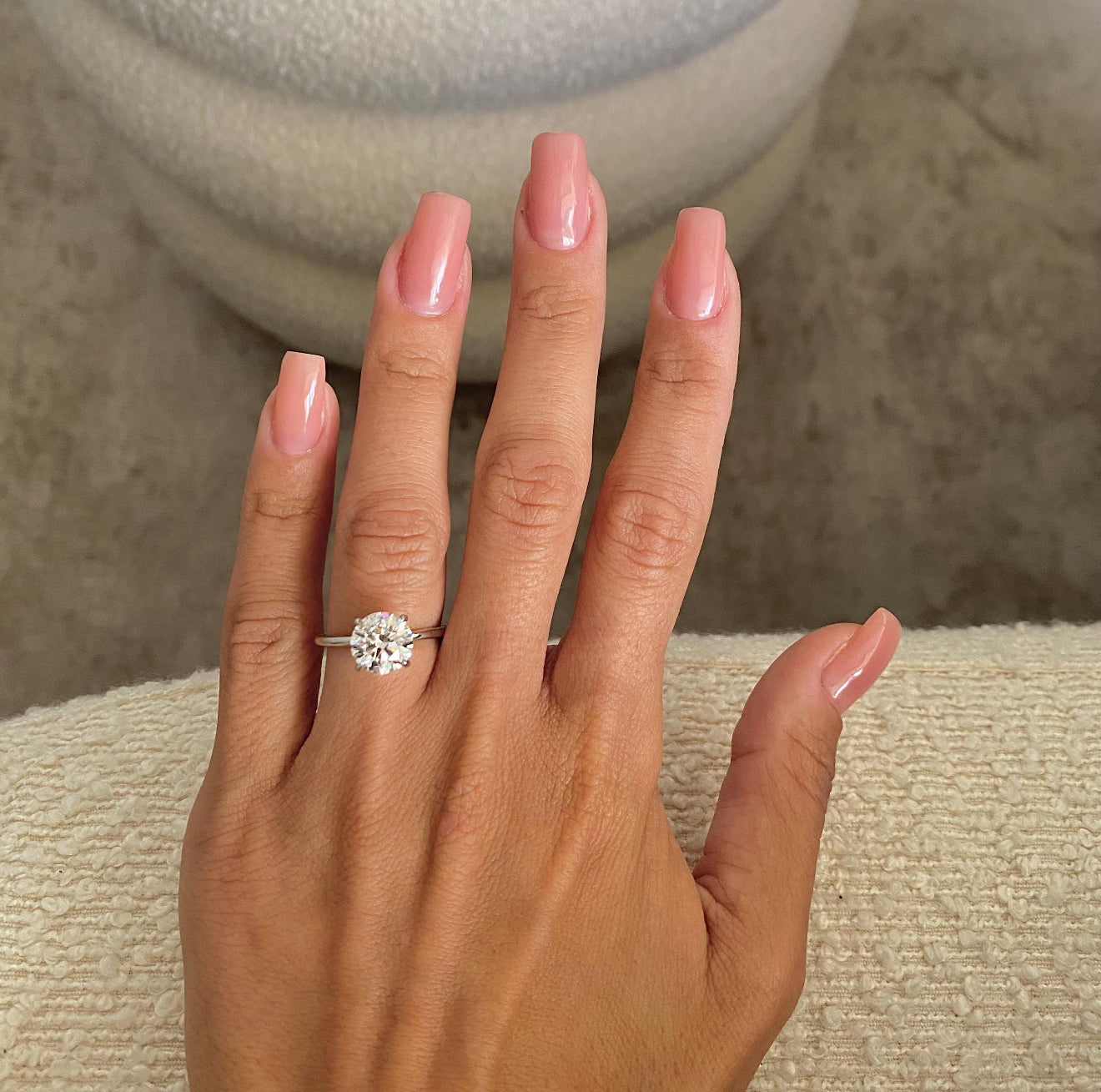 2.0 Ctw Round-Cut Solitaire Diamond Ring in 14K Gold