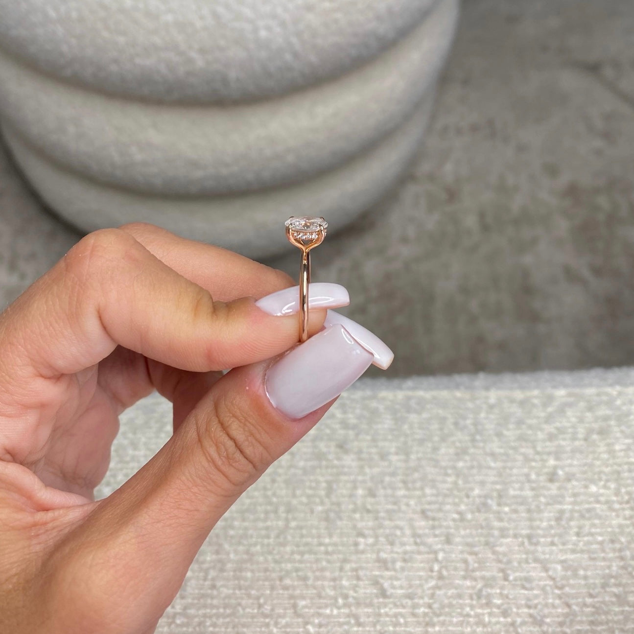 1.0 Ctw Oval-Cut Solitaire Diamond Ring in 14K Gold