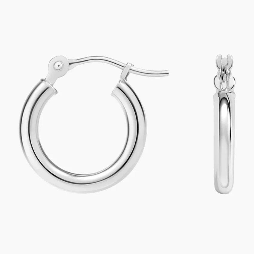 2mm Huggie Perfect Hoop Earrings in 14K Gold
