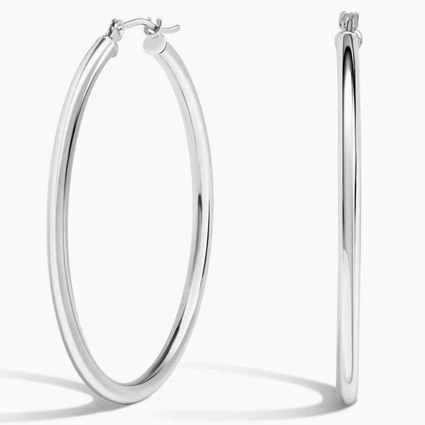 2mm Medium Perfect Hoop Earrings in 14K Gold