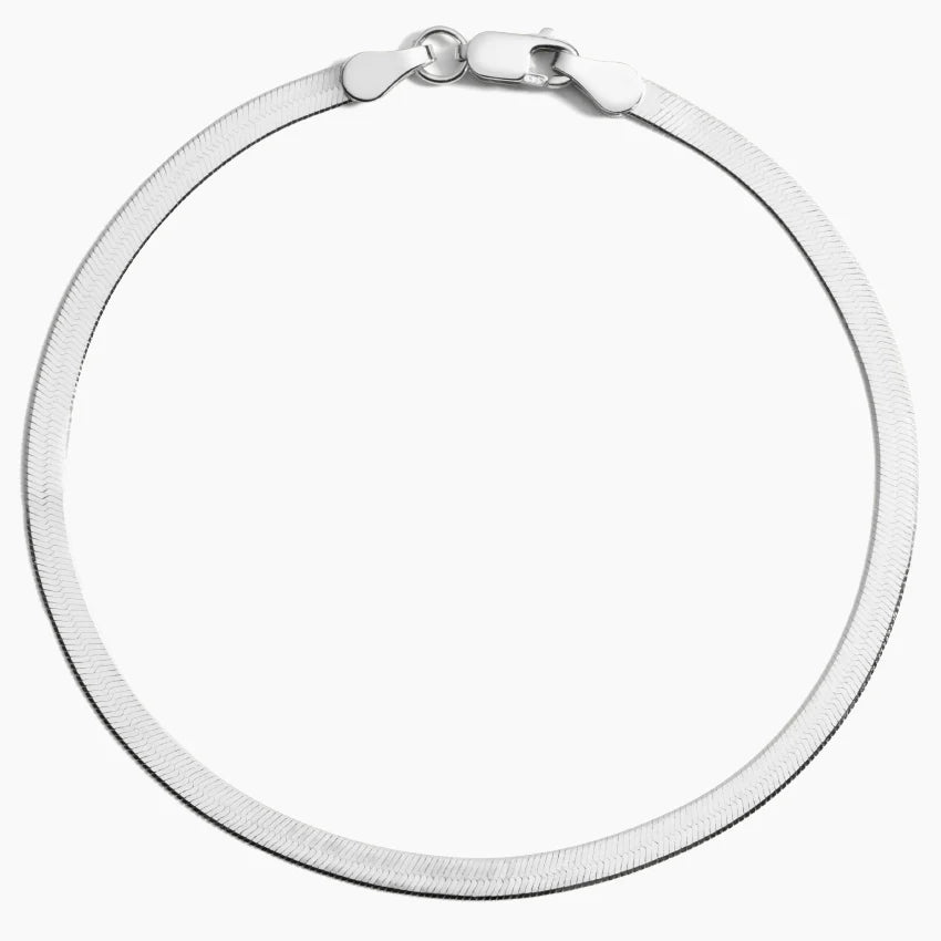 Desi 7 in. Herringbone Bracelet (2.8mm) in 14K Gold