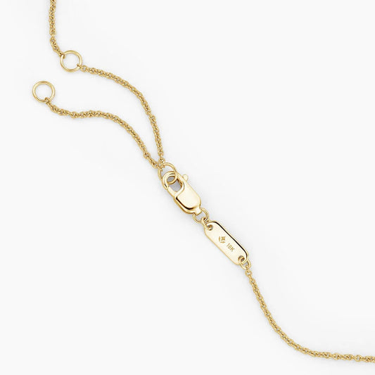 Solitaire Diamond Pendant in 14K Gold