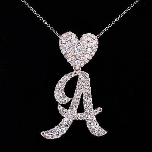 Diamond Letter Pendant