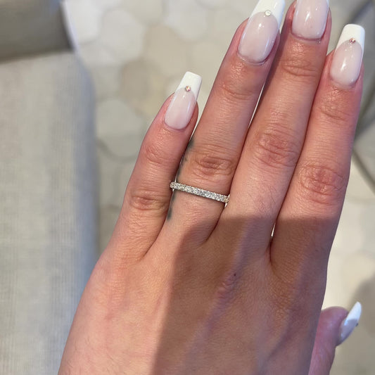 0.5 Ctw Round-Cut Matching Diamond Band in 14K Gold