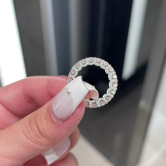 3.0 Ctw Round-Cut Eternity Diamond Band in 14K Gold